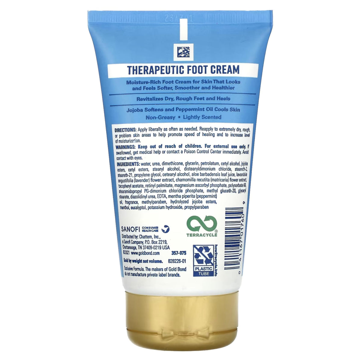 MEDCHOICE Gold Bond tube on bathroom counter suggesting daily use