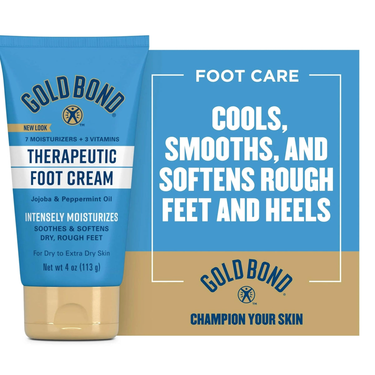 MEDCHOICE Gold Bond applied before sleep with socks for overnight care