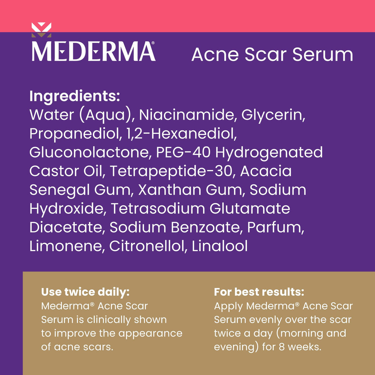 Mederma before and after concept showing improved scar appearance