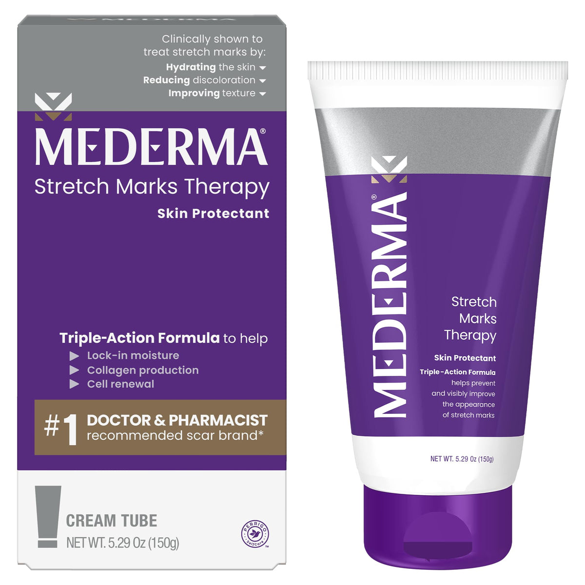 Mederma front packaging showing tube and label for clear product identity and use