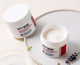 MEDI-PEEL texture closeup highlighting smooth cream for rapid absorption