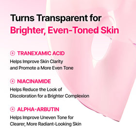 medi+ transparent mask after wear illustrating active absorption