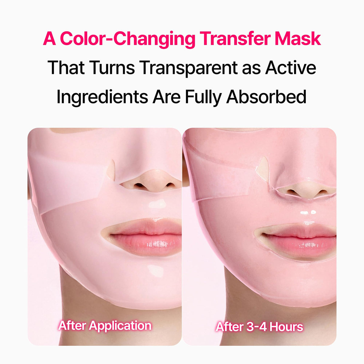 medi+ model wearing mask demonstrating overnight application benefit