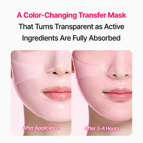 medi+ model wearing mask demonstrating overnight application benefit