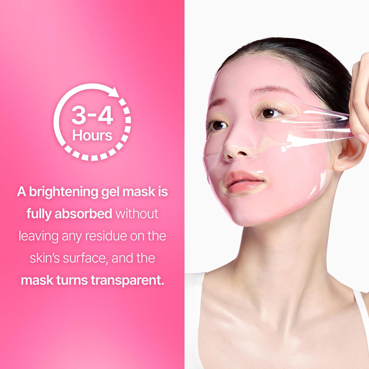 medi+ mask in hand for scale showing single-use essence level