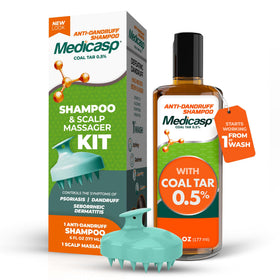 Medicasp front packaging showing product kit and benefits