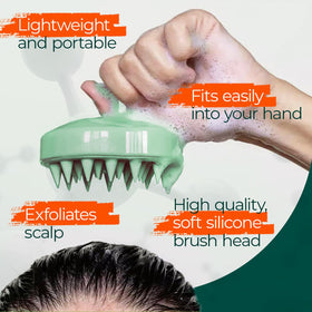 Medicasp shampoo lather on hair showing thorough cleansing