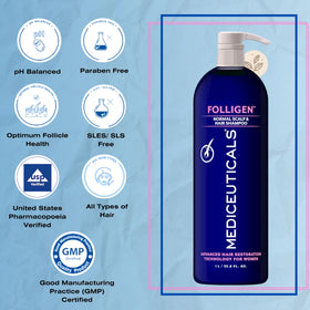 Styled hair after using Mediceuticals showing improved shine and manageability