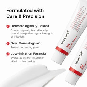 medicube applied after spot care showing soothing effect on treated skin
