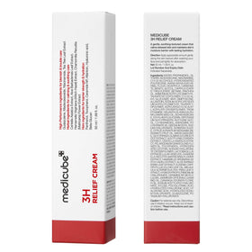 medicube ingredient illustration with centella and guaiazulene emphasizing calming benefits