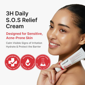 medicube close-up texture of lightweight cream demonstrating fast absorption benefit