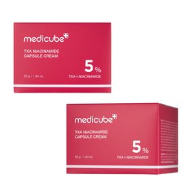 medicube applied to cheek area after spot care, showing smoother, more even-looking skin