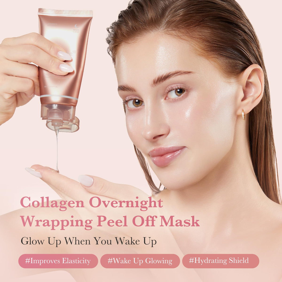 medicube application on face showing even layer for overnight occlusive treatment and easy use