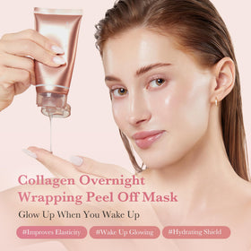 medicube application on face showing even layer for overnight occlusive treatment and easy use