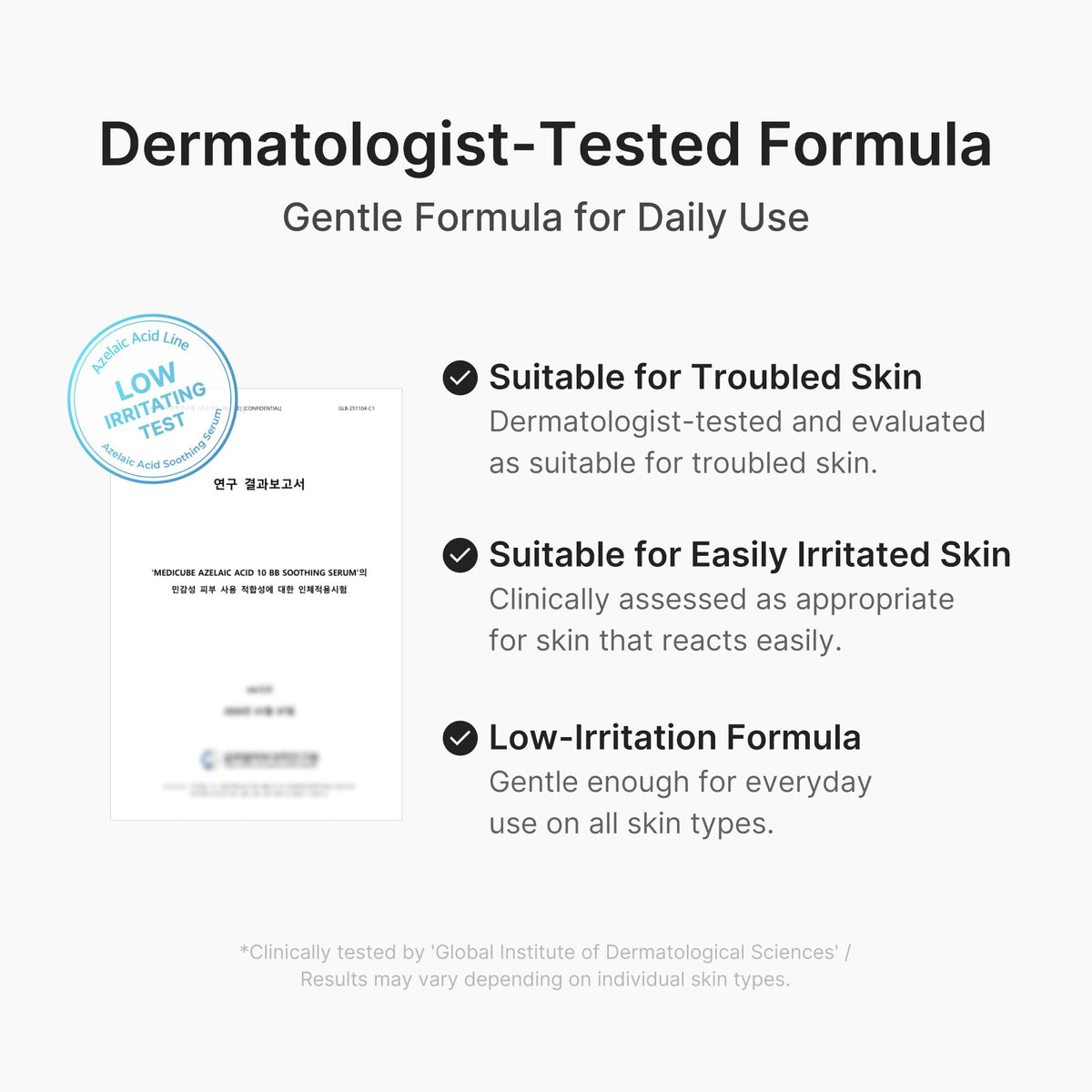 medicube in-hand application showing easy spreadability and immediate soothing benefit