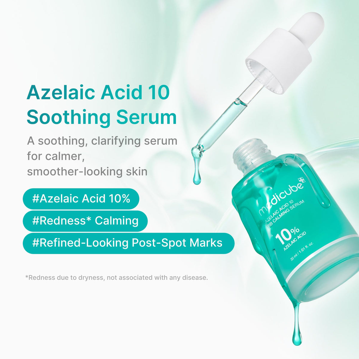 medicube pipette dispensing serum demonstrating precise application and hygienic use