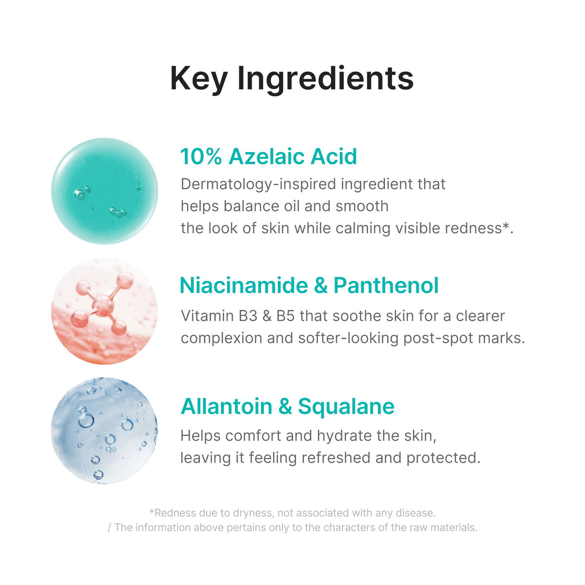 medicube close-up of serum texture showing lightweight, non-sticky finish for comfort