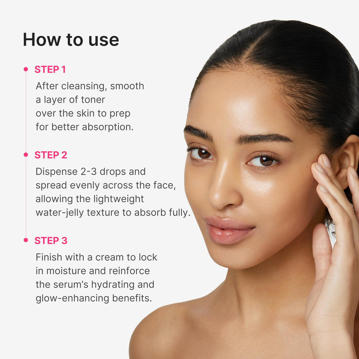 medicube bathroom lifestyle routine showing easy morning radiance boost