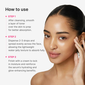 medicube bathroom lifestyle routine showing easy morning radiance boost