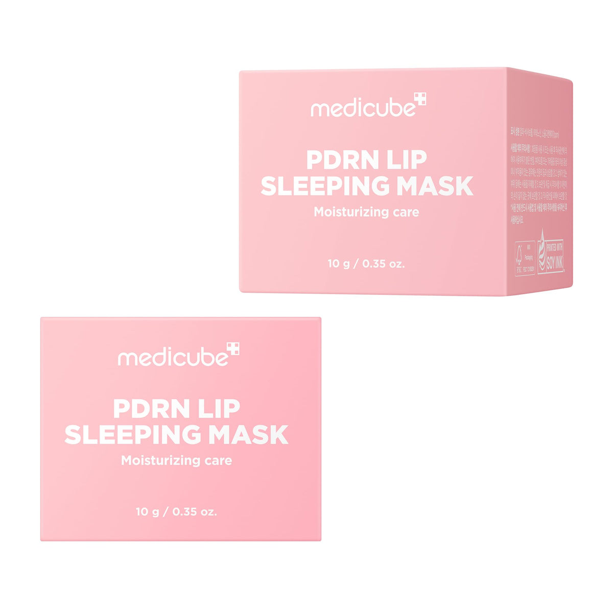 medicube bedside lifestyle shot suggesting nightly care routine benefit