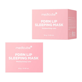 medicube bedside lifestyle shot suggesting nightly care routine benefit