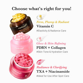 medicube before and after radiance comparison for noticeable glow