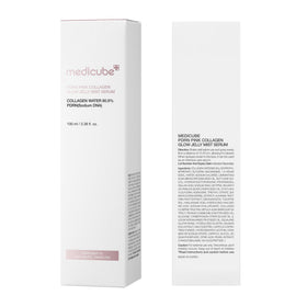medicube before and after skin texture comparison, highlights plumping effect
