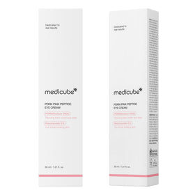 medicube bottle beside botanical ingredients suggesting science-backed formulation benefit
