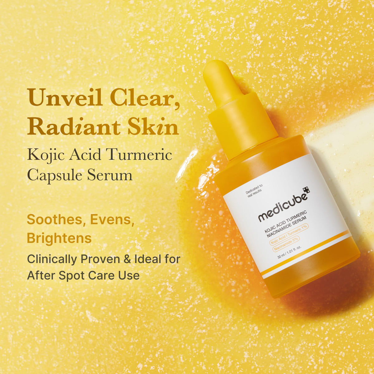 medicube capsule top and closure detail highlighting hygienic single-dose benefit