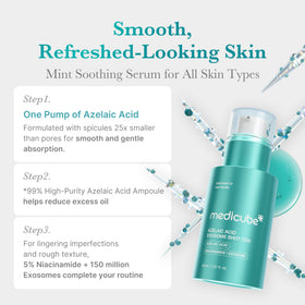 medicube close-up of serum texture highlighting fast absorption