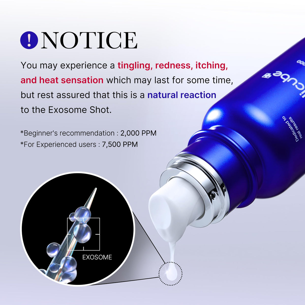 medicube open ampoule revealing micro-shot delivery detail