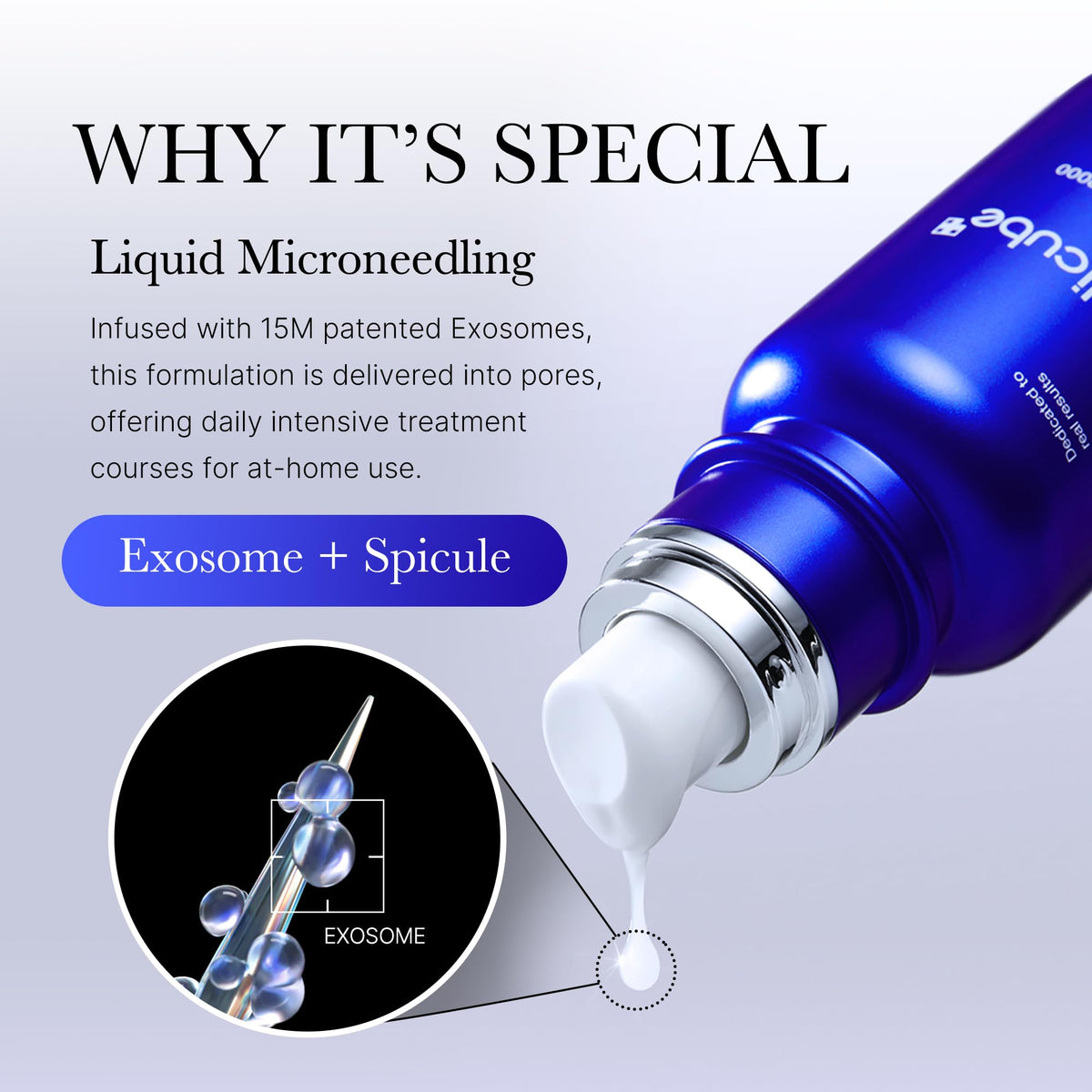 medicube serum drop on skin illustrating quick absorption