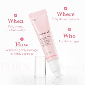 medicube serum applied under eye demonstrating smooth finish and layering benefit