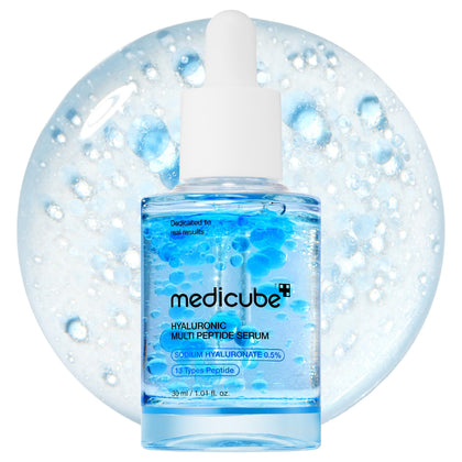 medicube front bottle shot showing sleek packaging and fast hydration benefit