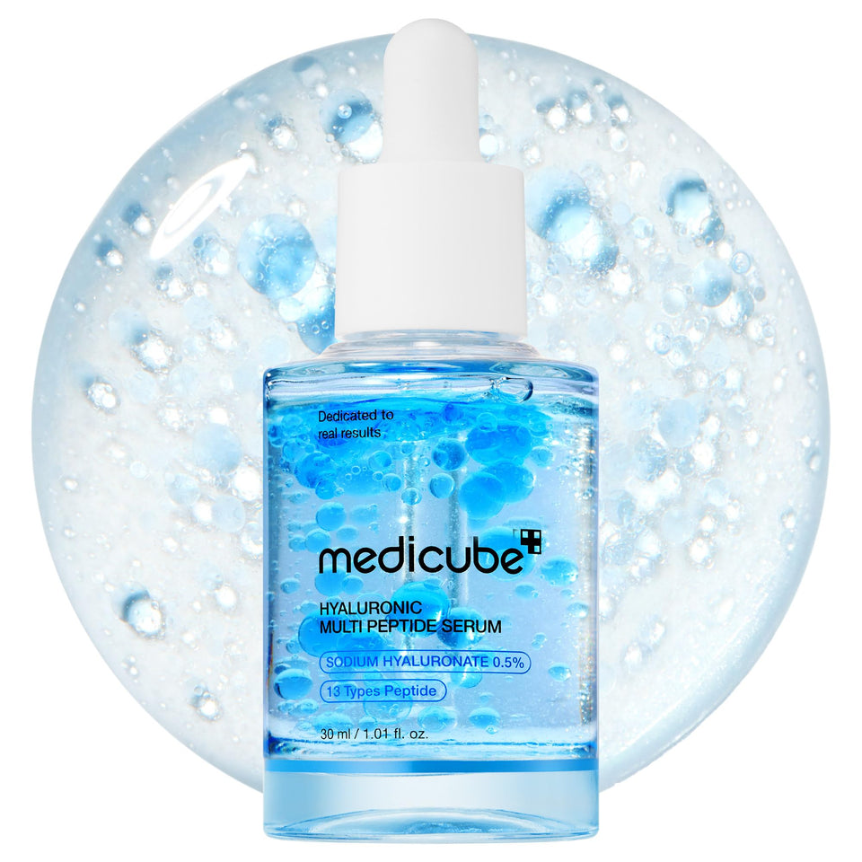 medicube front bottle shot showing sleek packaging and fast hydration benefit