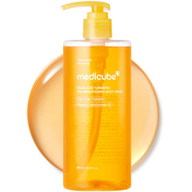 medicube front packaging showing brightening wash and clear benefits