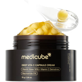 medicube front packaging showing product and radiance benefit
