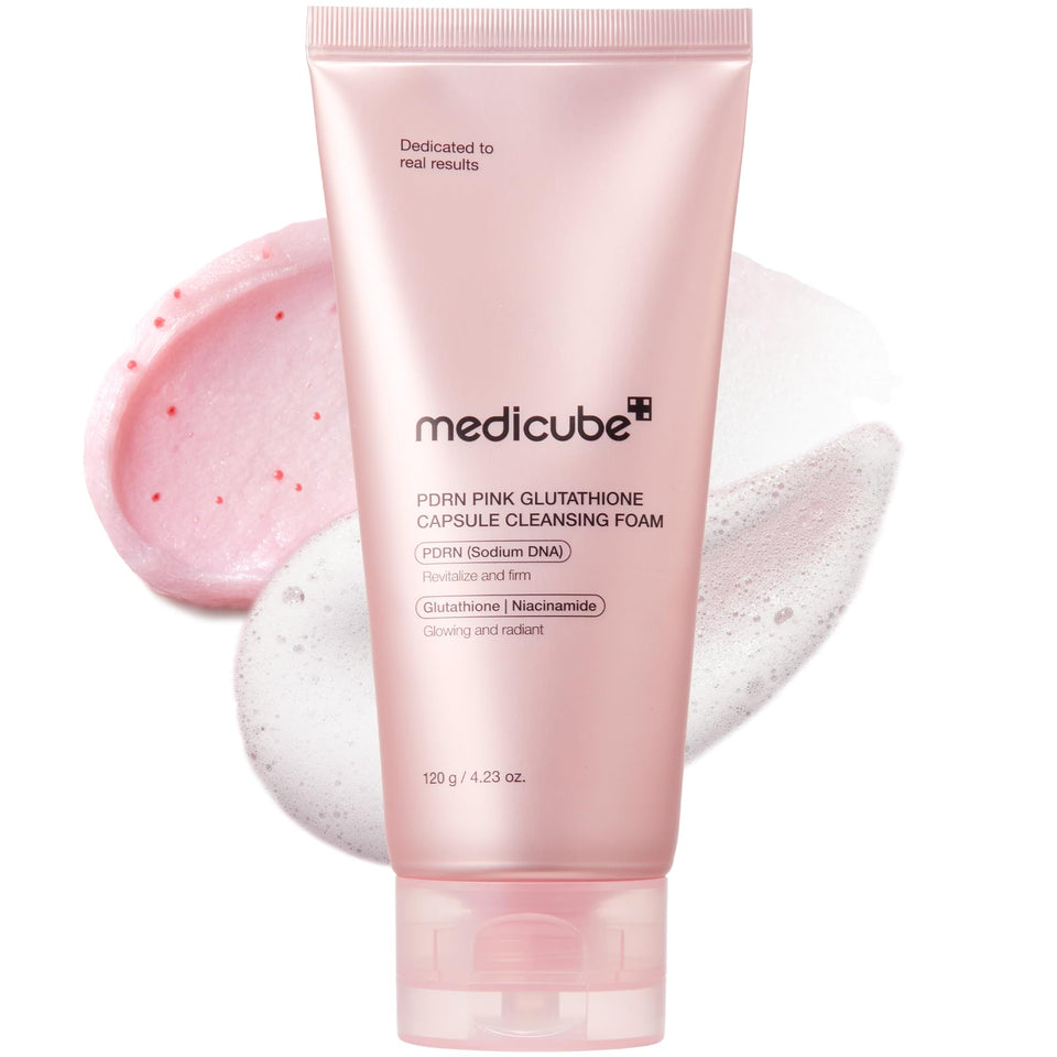 medicube front packaging showing cleanser and benefits