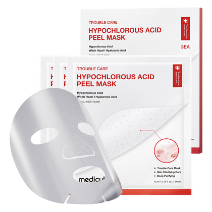 medicube front packaging showing product name and three pouches benefit clear pores