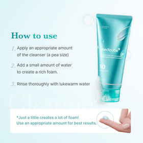 medicube on bathroom counter staged with towel and plant, conveys daily routine fit