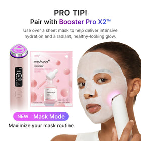 medicube ingredient collage highlighting PDRN collagen and Vitamin B12