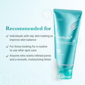 medicube ingredient label with azelaic acid and niacinamide, emphasizes active transparency