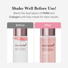medicube label showing ingredients list, clarifies active actives like PDRN and niacinamide