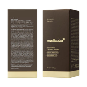 medicube ingredients arranged to show vitamin C and hydrating actives