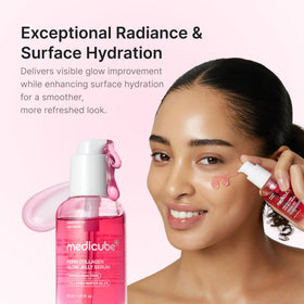 medicube ingredients label panel showing PDRN and collagen transparency