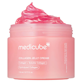 medicube front packaging showing jar and product name, clear benefit of hydration