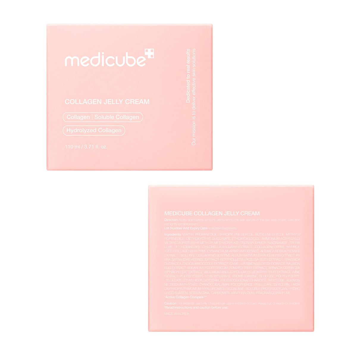 medicube jar on bathroom shelf styled lifestyle shot, suggests daily routine benefit