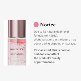 medicube before-and-after skin showing plumper, more radiant texture