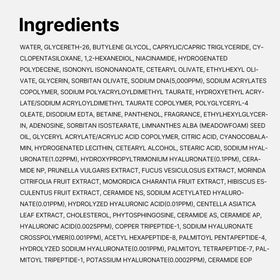 medicube label closeup showing ingredients and targeted pore care