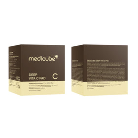 medicube pads on bathroom counter showing simple daily routine